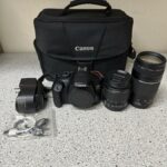 Canon EOS Rebel T6 Camera & 18-55mm Lens & 75-300 Lens + BAG (E14001913)